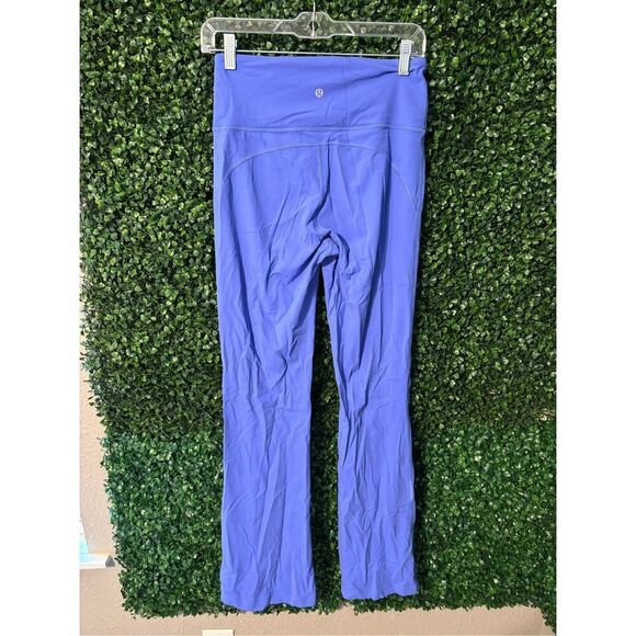 Lululemon Groove Super-High-Rise Flared Pant Nulu Wild Indigo Sz 8 - Picture 2 of 3